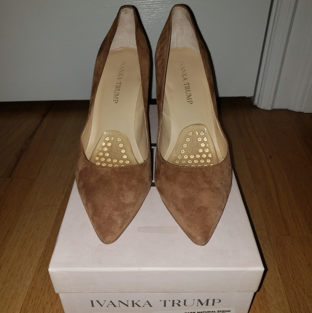 Ivanka Trump suede pumps